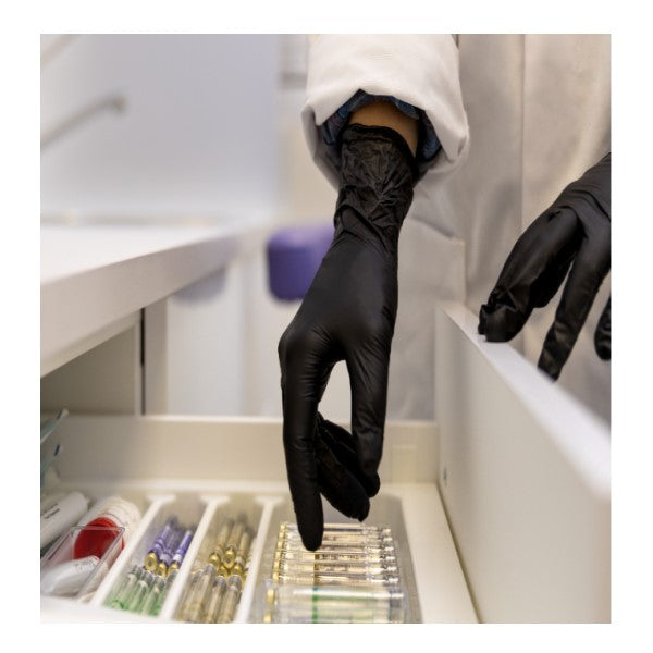 Aurelia Absolute 100 Black Nitrile Gloves