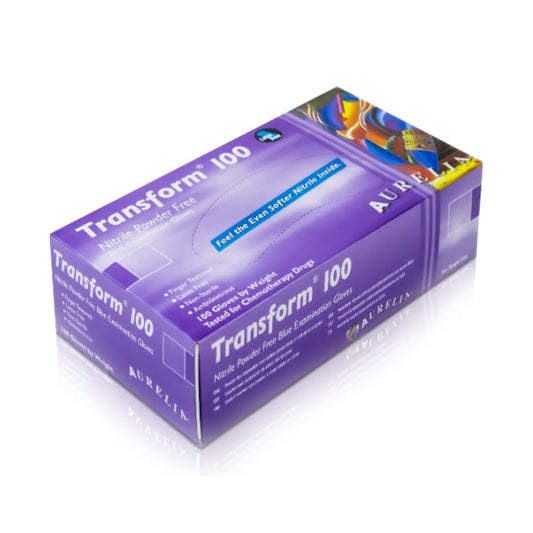Aurelia Transform 100 Blue Nitrile Gloves