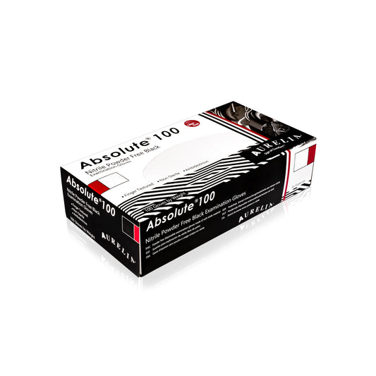 Aurelia Absolute 100 Black Nitrile Gloves
