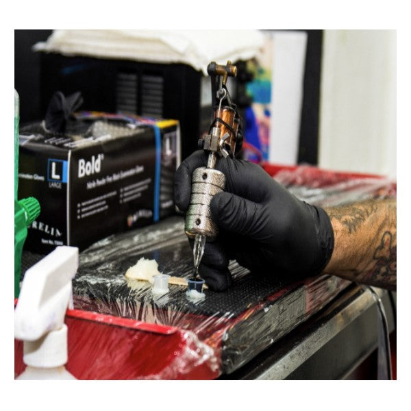 Aurelia Bold Black Nitrile Gloves