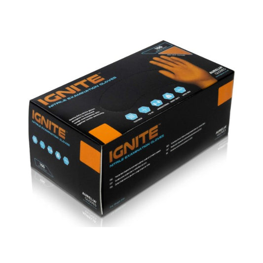 Aurelia Ignite Orange Nitrile Gloves