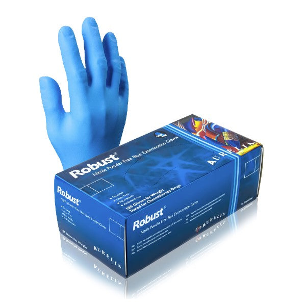 Aurelia Robust Blue Nitrile Gloves